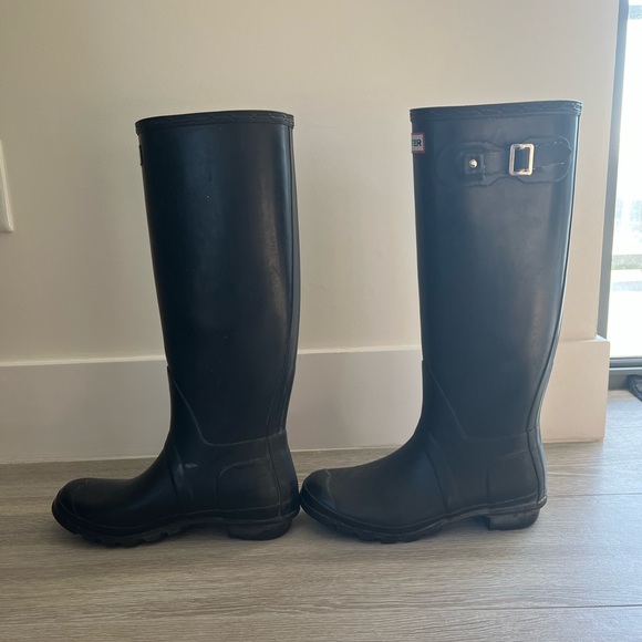 Hunter Original Tall Rain Boots- matte black - Picture 2 of 7